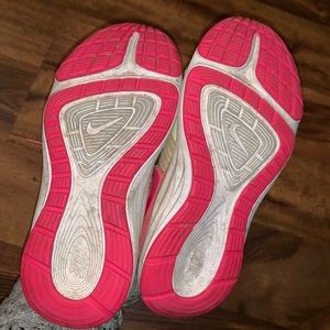Nike Shoes - Girls size 11 toddler Nike’s neon yellow/orange Nike Shoes - Girls size 11 toddler Nike’s neon yellow/orange
